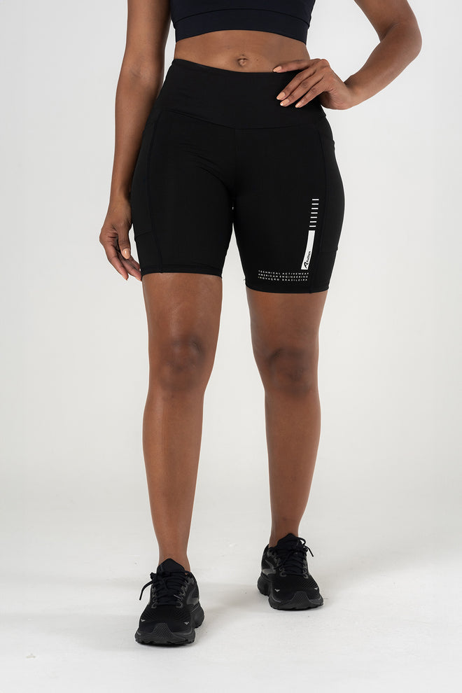 Base Biker Shorts in Washed Black