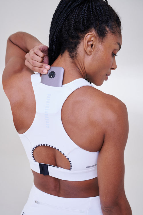 GRIT BOSSA ADJUSTABLE 1 POCKET RACERBACK SPORTS BRA
