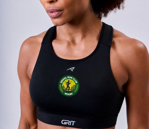 GRIT BOSSA ADJUSTABLE 1 POCKET RACERBACK SPORTS BRA Brasil Run Club