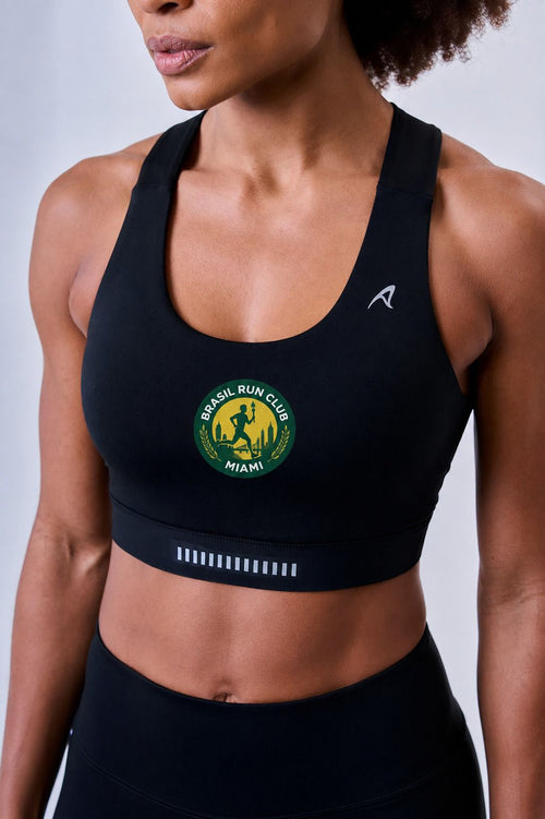 GRIT BOSSA ADJUSTABLE 1 POCKET RACERBACK SPORTS BRA Brasil Run Club