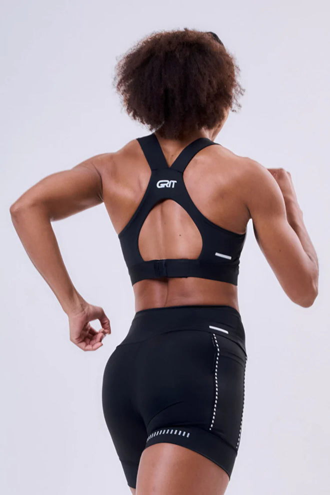 GRIT BOSSA AJUSTABLE RACERBACK WITH 1 POCKET SPORTS BRA Brasil Run Club
